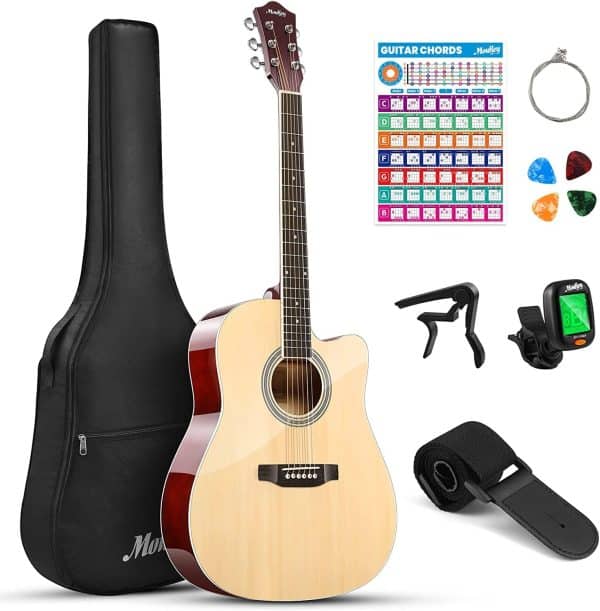 Moukey chitarra acustica 41 pollici kit per principianti Recensione